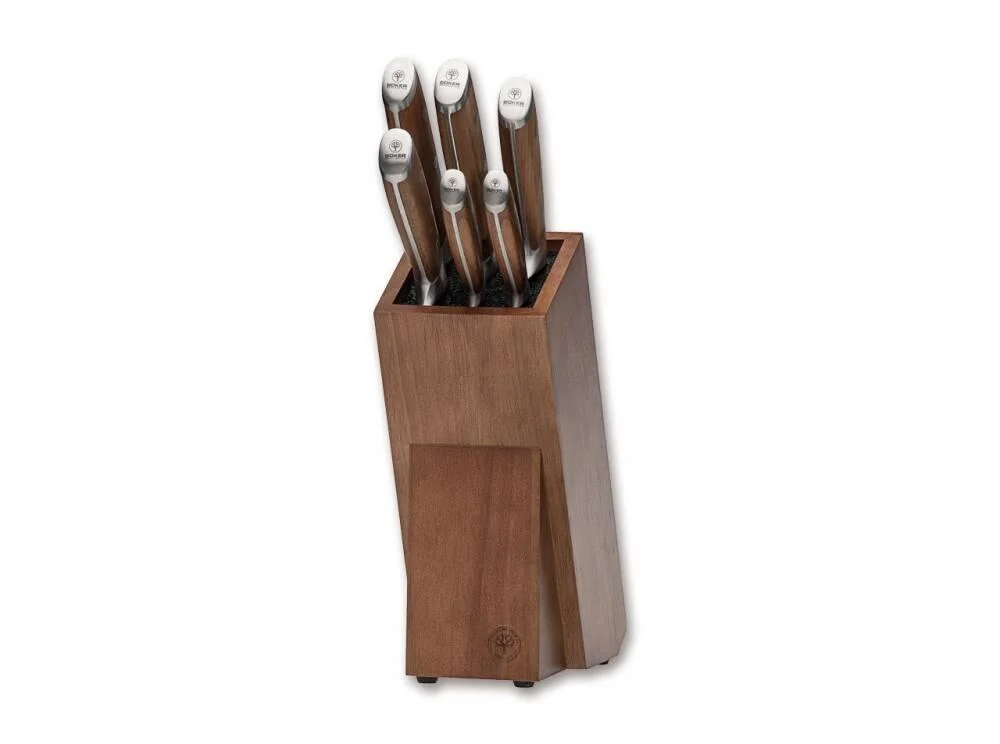 Boker Forge Wood 2.0 zestaw 6 noży kuchennych 