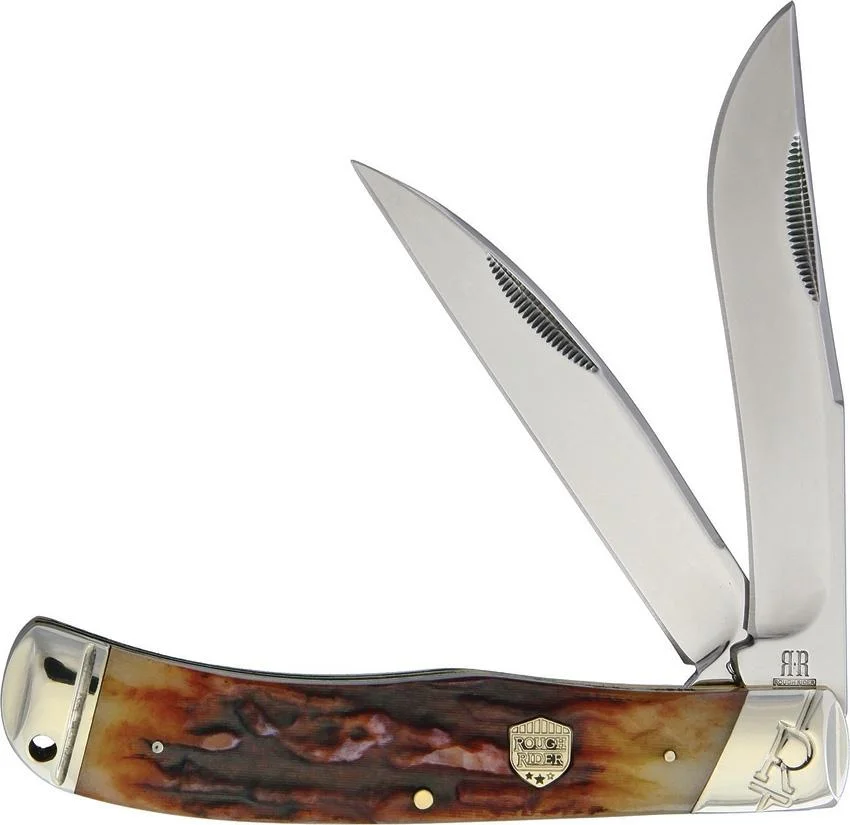 Rough Rider scyzoryk Jumbo Trapper Brown Stag 