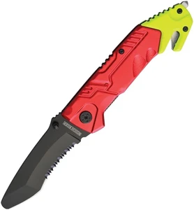 Rough Rider nóż skladany ratowniczy Linerlock Red