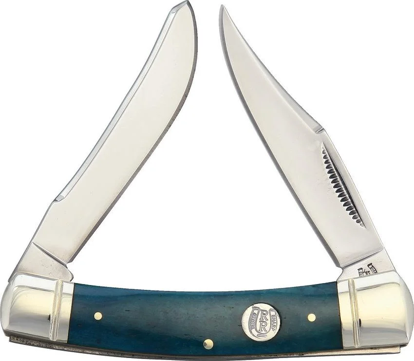 Rough Rider scyzoryk Small Moose Blue Smooth Bone