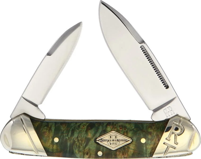 Rough Rider scyzoryk Canoe Artisan Wood