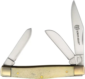 Rough Rider scyzoryk Stockman White Smooth Bone