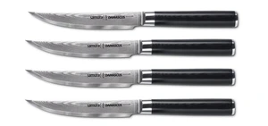 Samura damascus zestaw 4 noży do steków